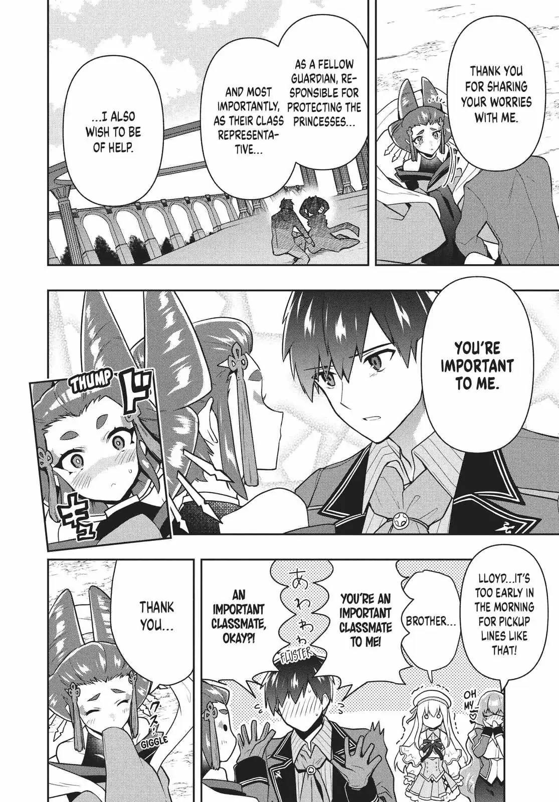Roku-Hime Wa Kami Goei Ni Koi Wo Suru: Saikyou No Shugo Kishi, Tenseishite Mahou Gakuen Ni Iku Chapter 35 page 16 - 