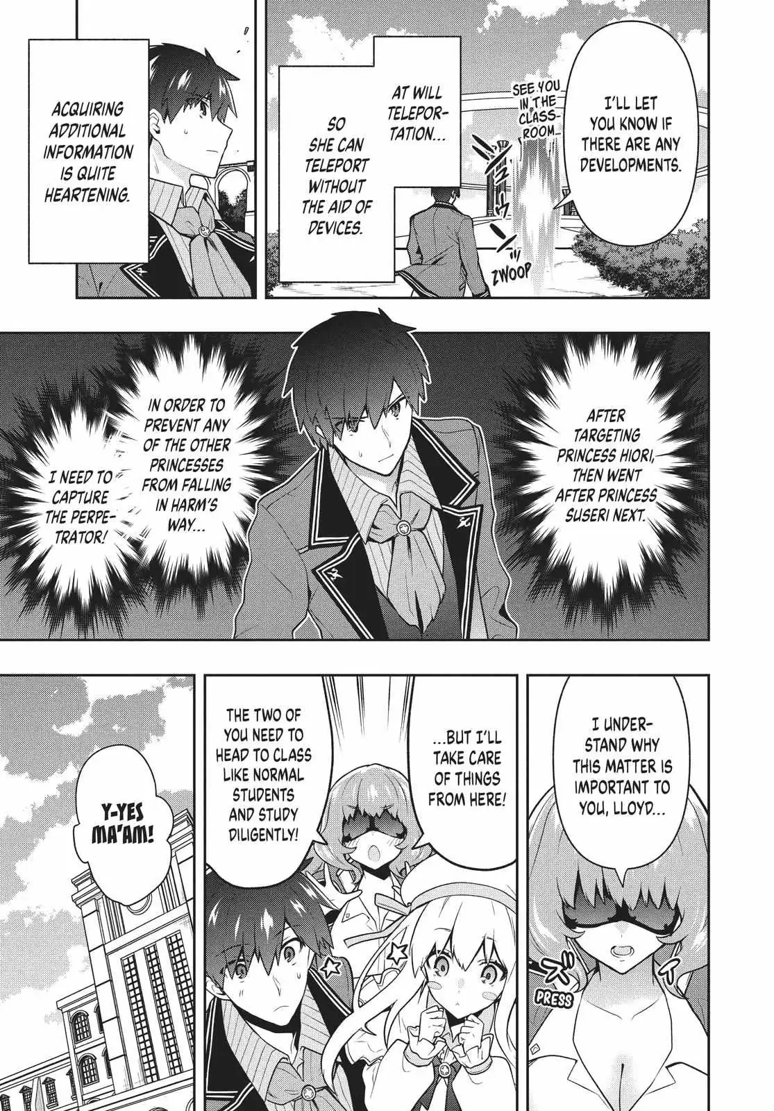 Roku-Hime Wa Kami Goei Ni Koi Wo Suru: Saikyou No Shugo Kishi, Tenseishite Mahou Gakuen Ni Iku Chapter 35 page 17 - 