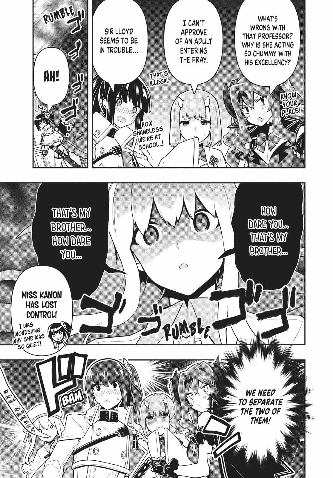 Roku-Hime Wa Kami Goei Ni Koi Wo Suru: Saikyou No Shugo Kishi, Tenseishite Mahou Gakuen Ni Iku Chapter 36 page 13 - 