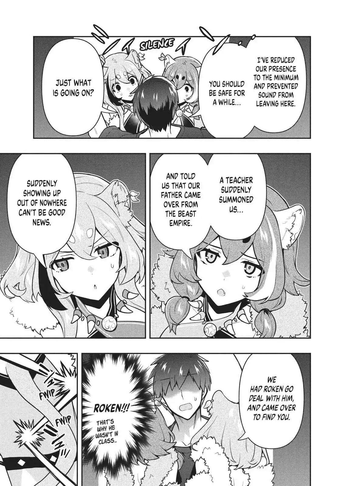 Roku-Hime Wa Kami Goei Ni Koi Wo Suru: Saikyou No Shugo Kishi, Tenseishite Mahou Gakuen Ni Iku Chapter 37 page 13 - 