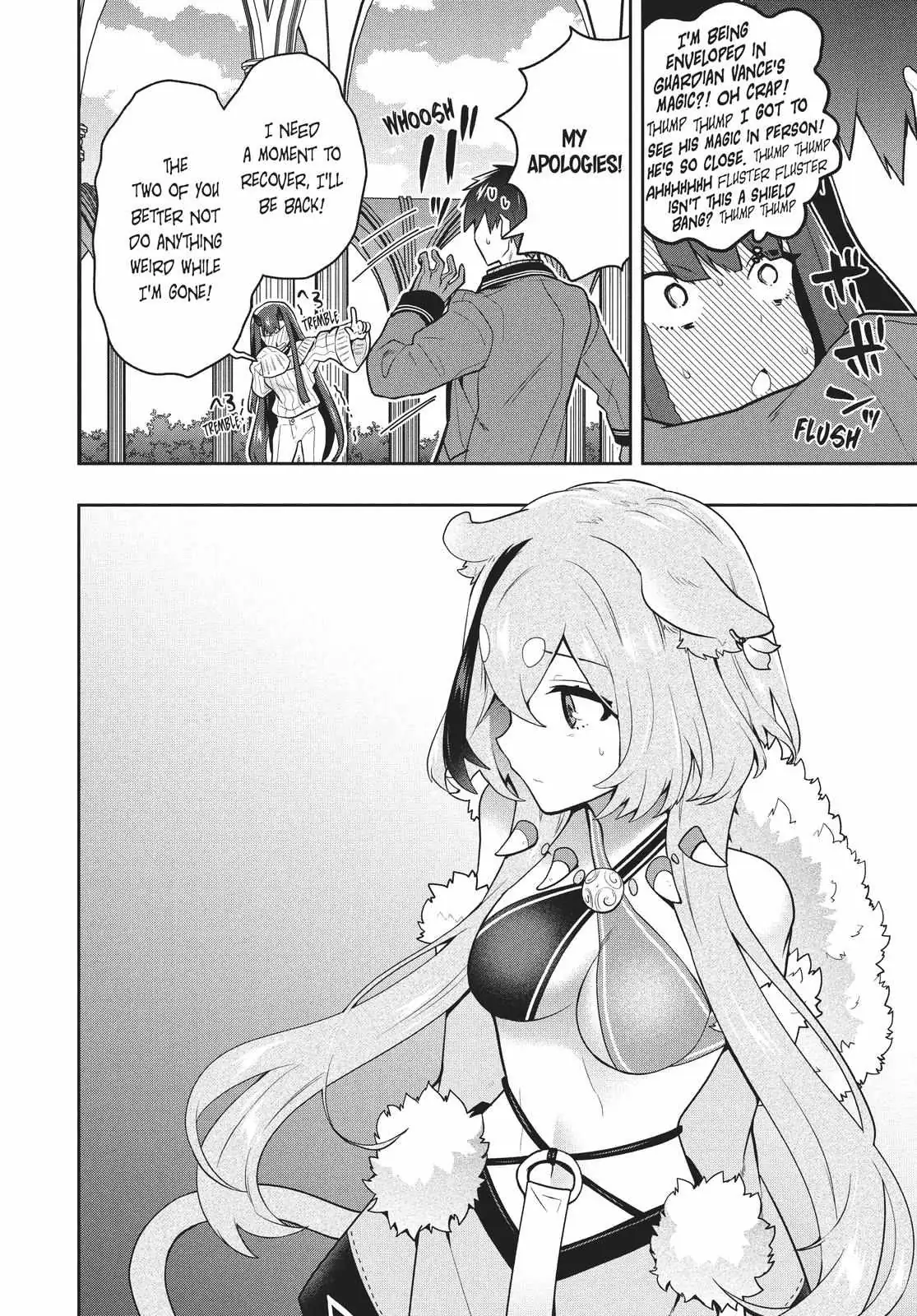 Roku-Hime Wa Kami Goei Ni Koi Wo Suru: Saikyou No Shugo Kishi, Tenseishite Mahou Gakuen Ni Iku Chapter 38 page 20 - 