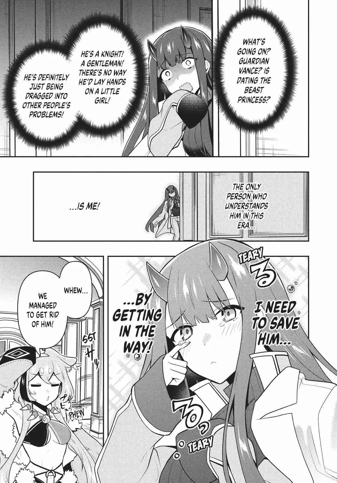 Roku-Hime Wa Kami Goei Ni Koi Wo Suru: Saikyou No Shugo Kishi, Tenseishite Mahou Gakuen Ni Iku Chapter 38 page 5 - 