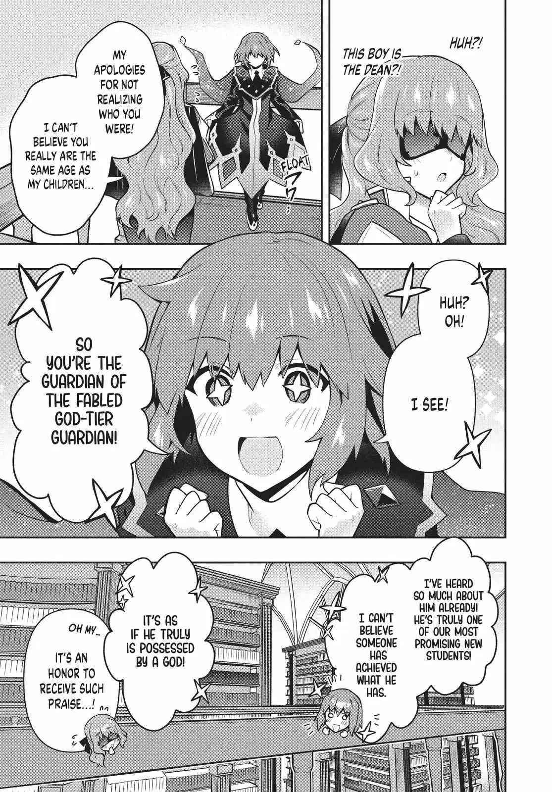 Roku-Hime Wa Kami Goei Ni Koi Wo Suru: Saikyou No Shugo Kishi, Tenseishite Mahou Gakuen Ni Iku Chapter 39 page 7 - 