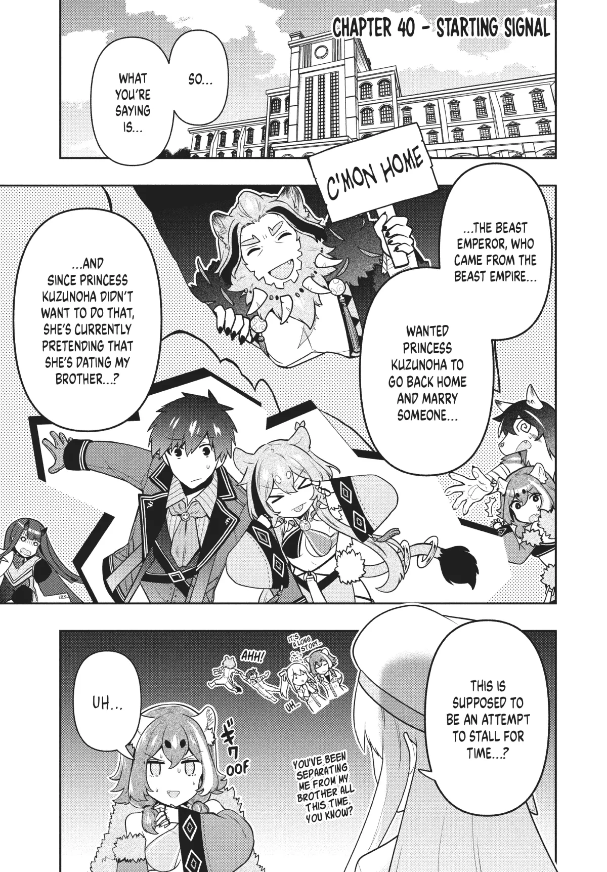 Roku-Hime Wa Kami Goei Ni Koi Wo Suru: Saikyou No Shugo Kishi, Tenseishite Mahou Gakuen Ni Iku Chapter 40 page 4 - 