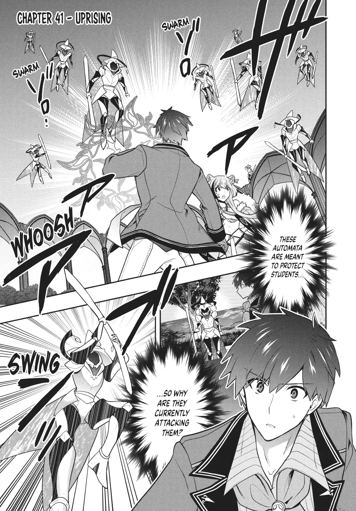 Roku-Hime Wa Kami Goei Ni Koi Wo Suru: Saikyou No Shugo Kishi, Tenseishite Mahou Gakuen Ni Iku Chapter 41 page 1 - 
