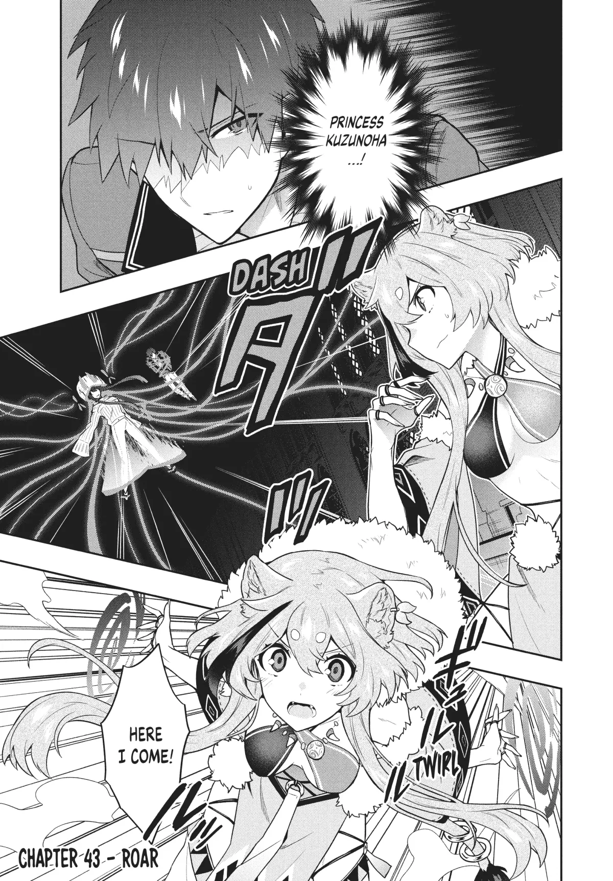 Roku-Hime Wa Kami Goei Ni Koi Wo Suru: Saikyou No Shugo Kishi, Tenseishite Mahou Gakuen Ni Iku Chapter 43 page 1 - 