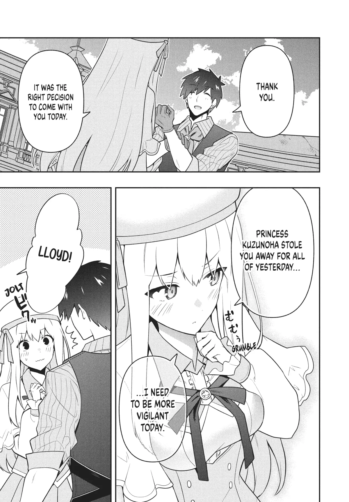 Roku-Hime Wa Kami Goei Ni Koi Wo Suru: Saikyou No Shugo Kishi, Tenseishite Mahou Gakuen Ni Iku Chapter 46 page 3 - 