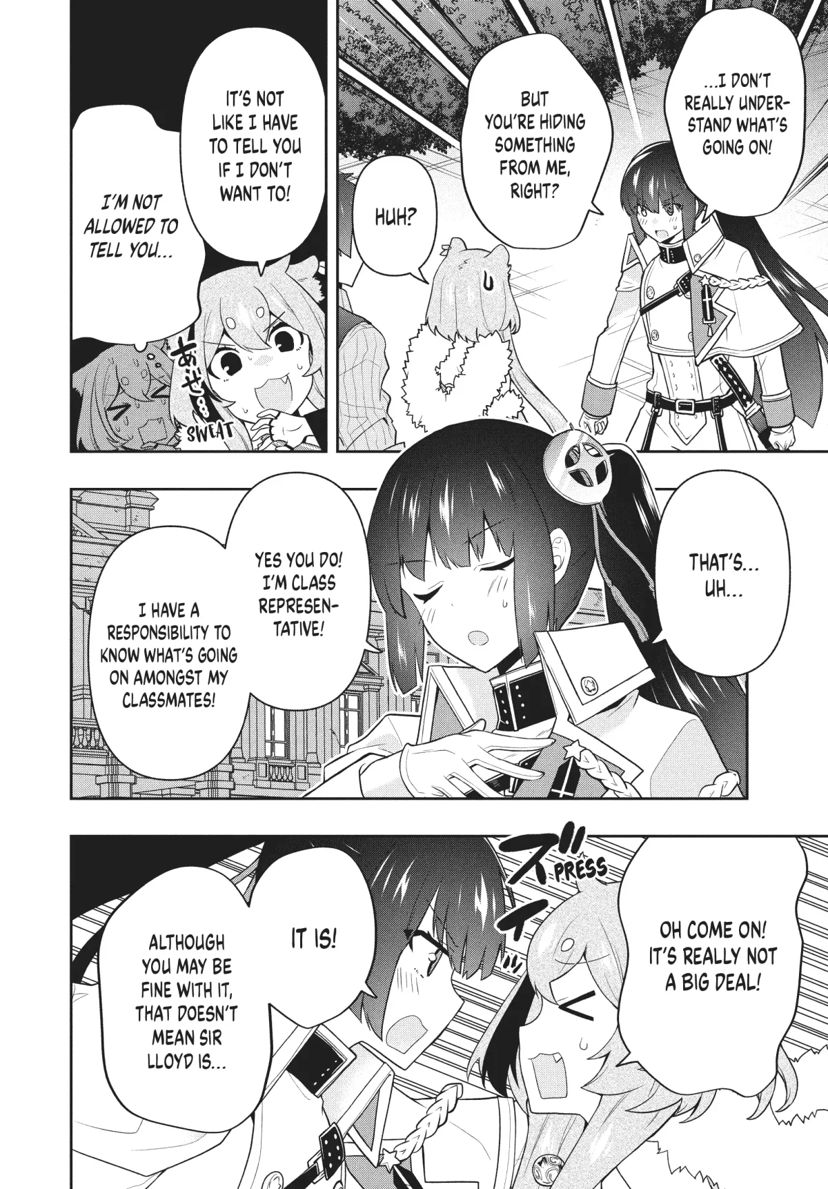 Roku-Hime Wa Kami Goei Ni Koi Wo Suru: Saikyou No Shugo Kishi, Tenseishite Mahou Gakuen Ni Iku Chapter 46 page 8 - 