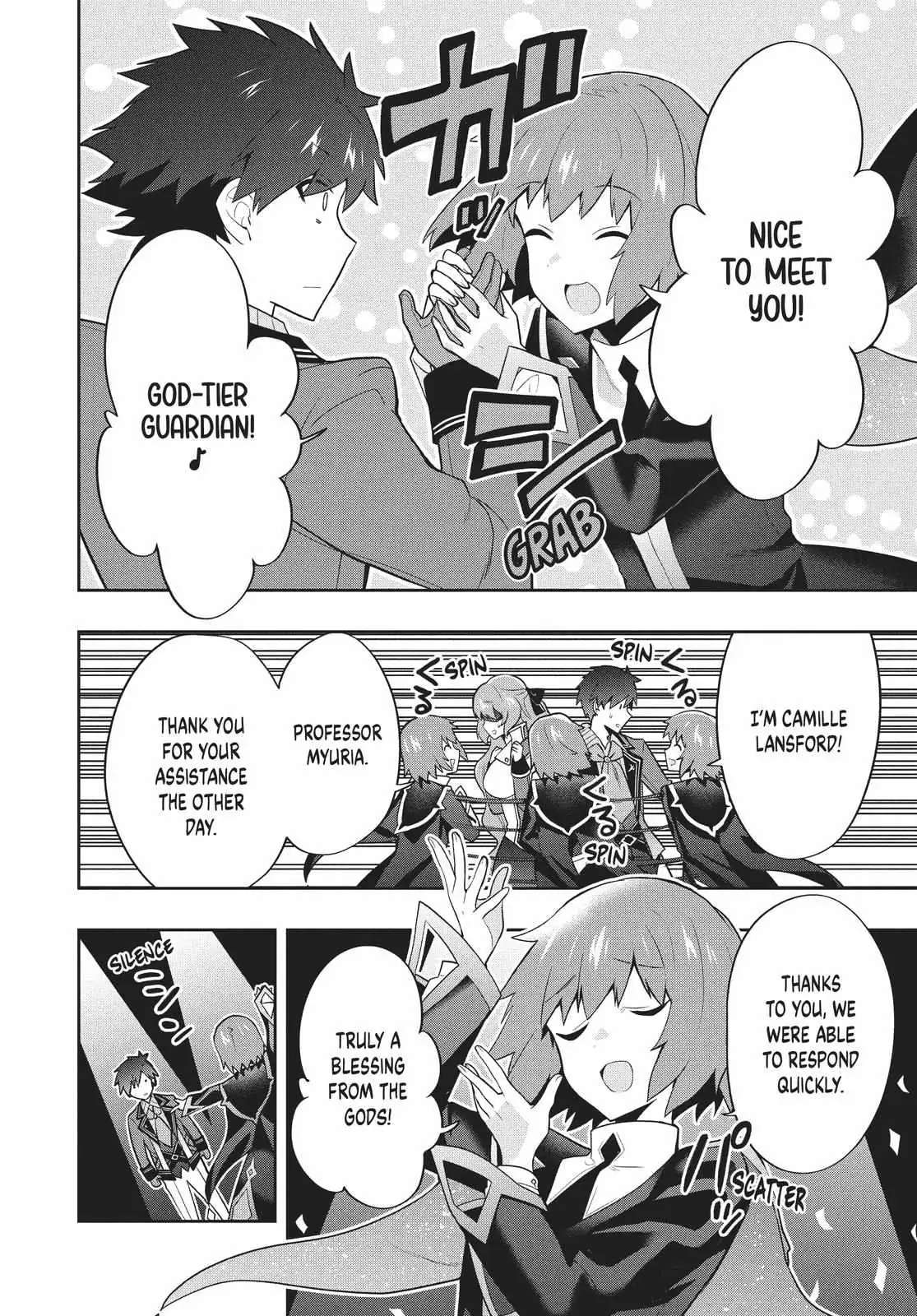 Roku-Hime Wa Kami Goei Ni Koi Wo Suru: Saikyou No Shugo Kishi, Tenseishite Mahou Gakuen Ni Iku Chapter 47 page 9 - 