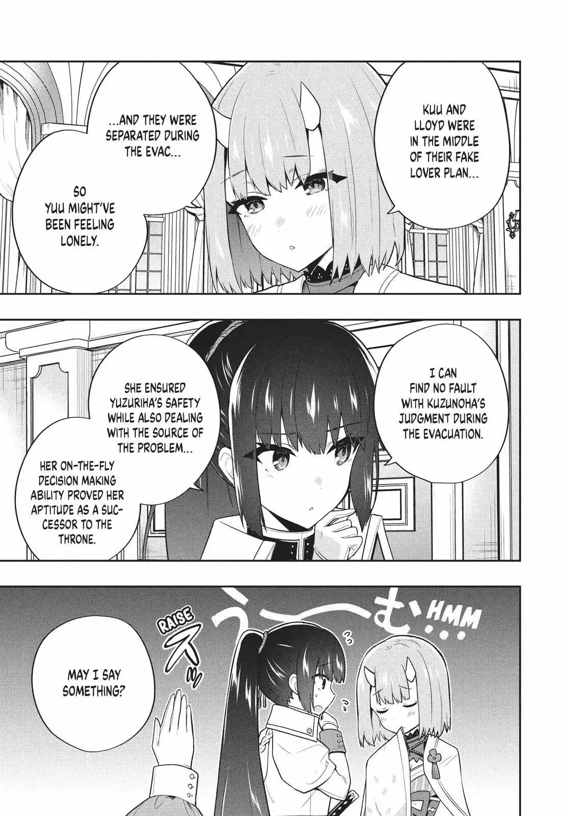 Roku-Hime Wa Kami Goei Ni Koi Wo Suru: Saikyou No Shugo Kishi, Tenseishite Mahou Gakuen Ni Iku Chapter 49 page 3 - 