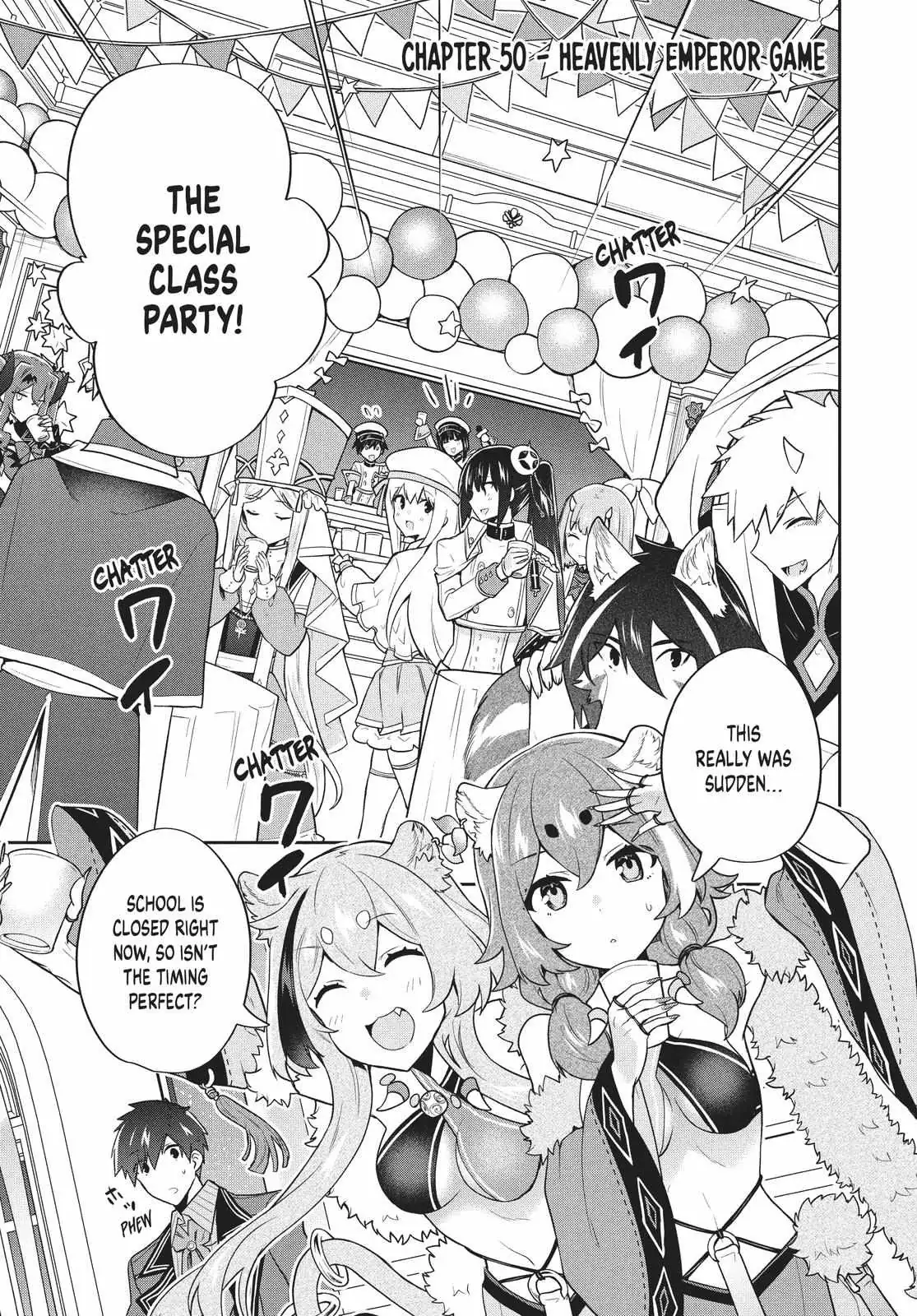 Roku-Hime Wa Kami Goei Ni Koi Wo Suru: Saikyou No Shugo Kishi, Tenseishite Mahou Gakuen Ni Iku Chapter 50 page 1 - 