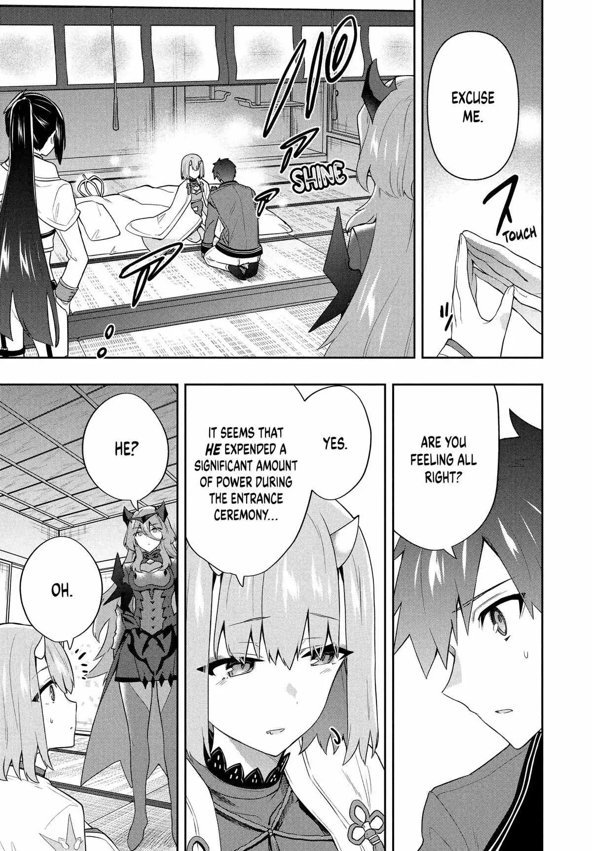 Roku-Hime Wa Kami Goei Ni Koi Wo Suru: Saikyou No Shugo Kishi, Tenseishite Mahou Gakuen Ni Iku Chapter 56 page 9 - 