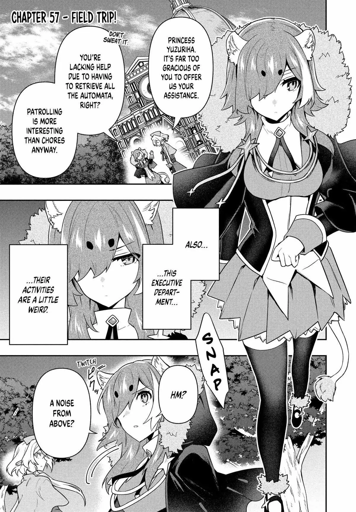 Roku-Hime Wa Kami Goei Ni Koi Wo Suru: Saikyou No Shugo Kishi, Tenseishite Mahou Gakuen Ni Iku Chapter 57 page 1 - 