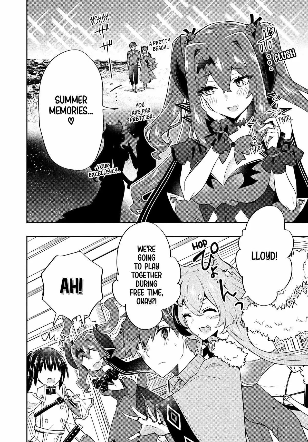 Roku-Hime Wa Kami Goei Ni Koi Wo Suru: Saikyou No Shugo Kishi, Tenseishite Mahou Gakuen Ni Iku Chapter 57 page 14 - 