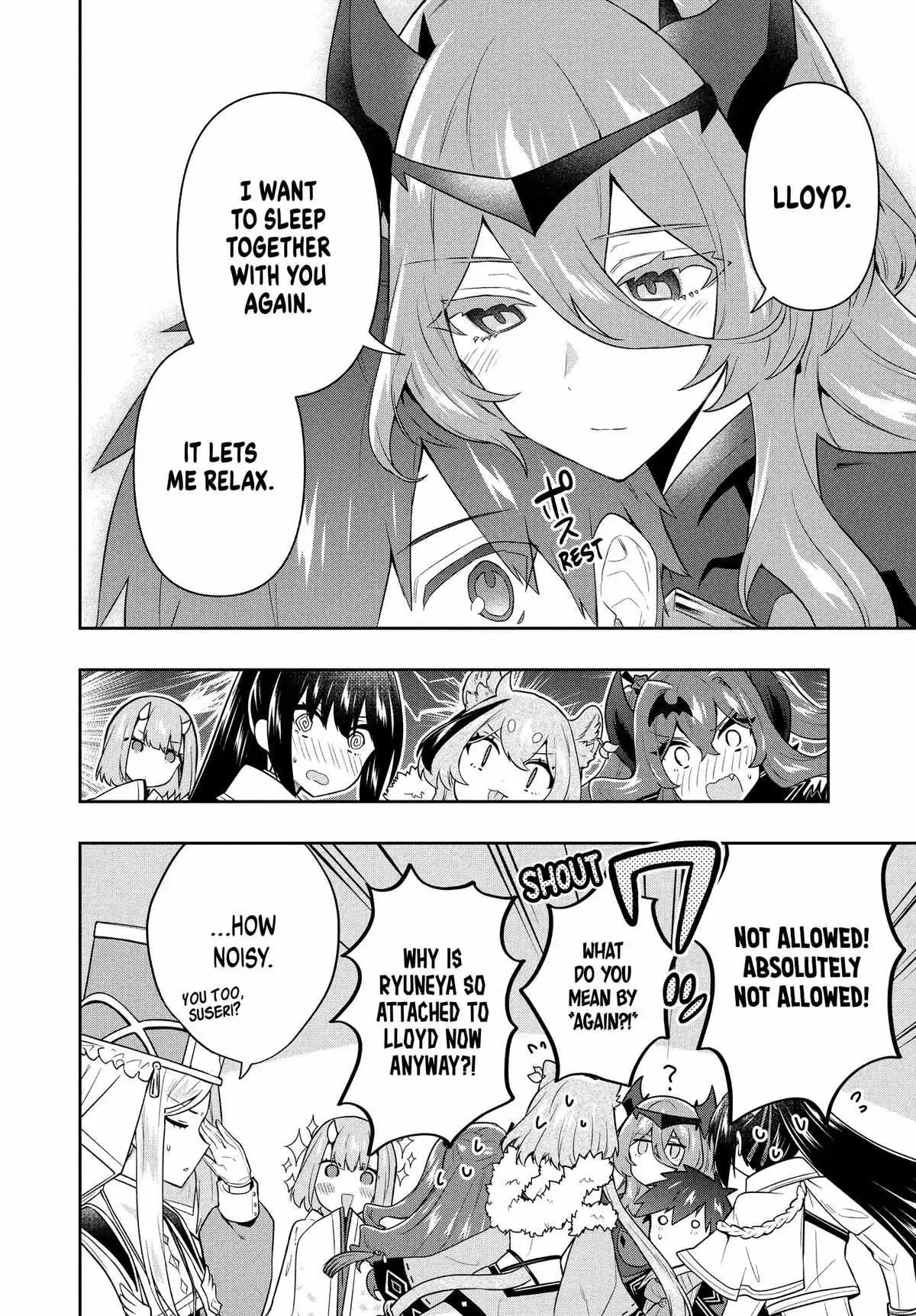 Roku-Hime Wa Kami Goei Ni Koi Wo Suru: Saikyou No Shugo Kishi, Tenseishite Mahou Gakuen Ni Iku Chapter 57 page 16 - 