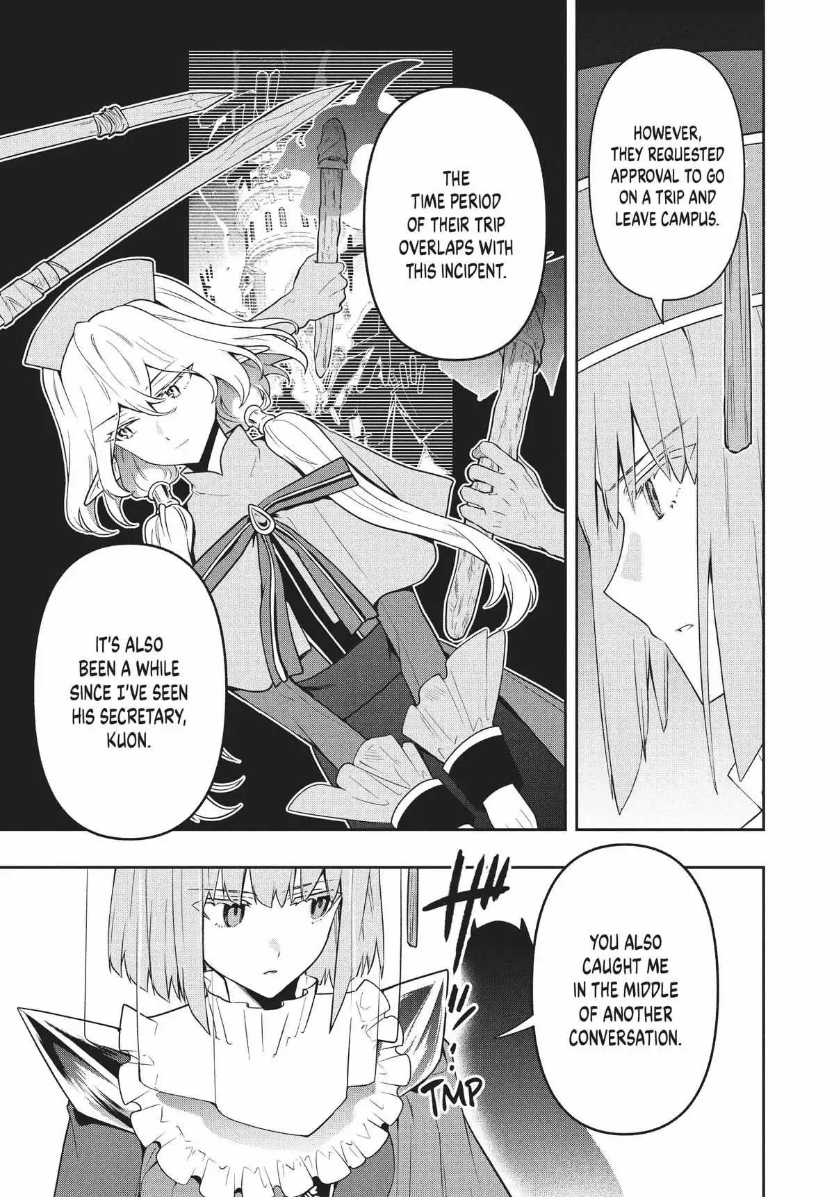 Roku-Hime Wa Kami Goei Ni Koi Wo Suru: Saikyou No Shugo Kishi, Tenseishite Mahou Gakuen Ni Iku Chapter 70 page 19 - 
