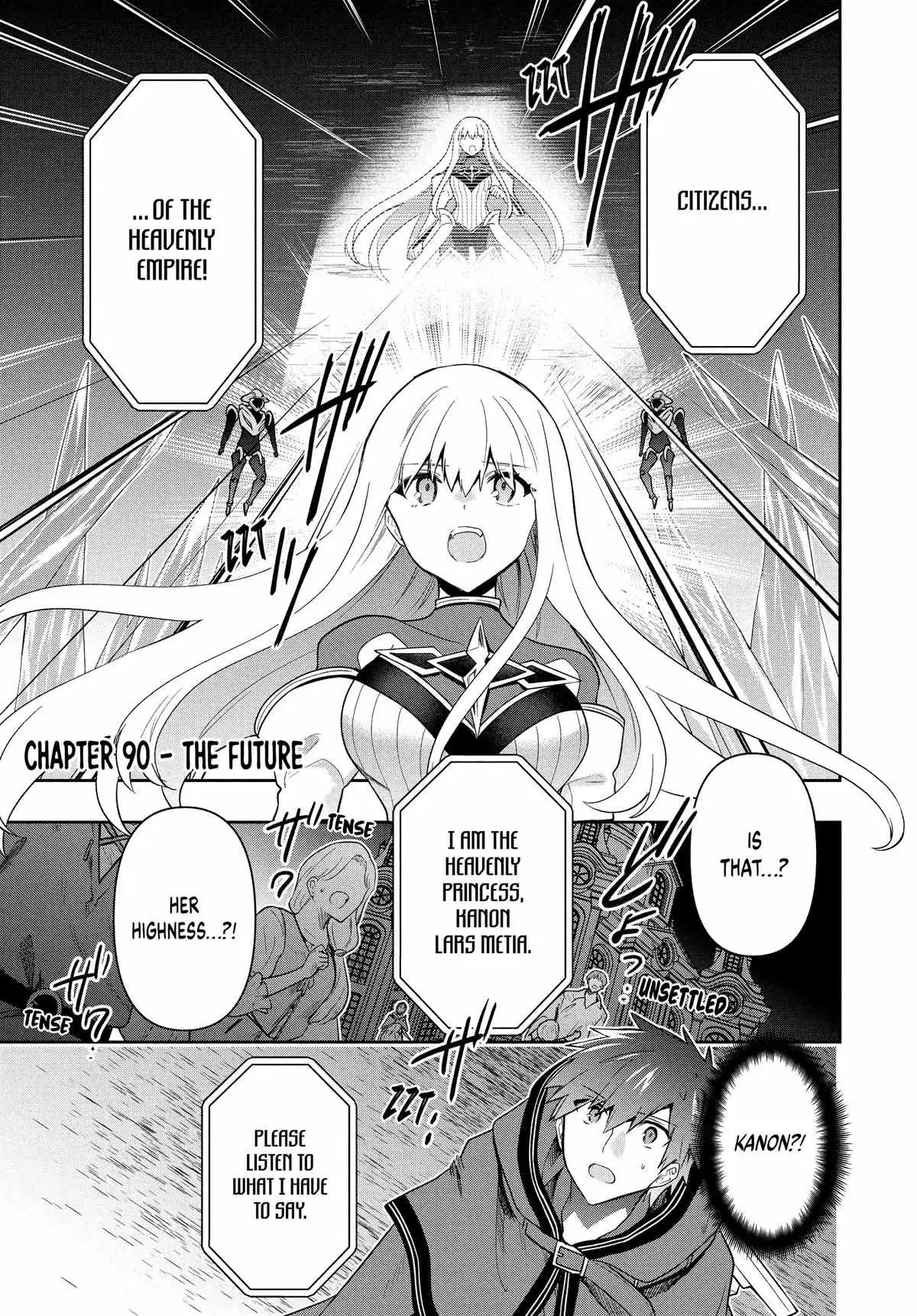 Roku-Hime Wa Kami Goei Ni Koi Wo Suru: Saikyou No Shugo Kishi, Tenseishite Mahou Gakuen Ni Iku Chapter 90 page 1 - 