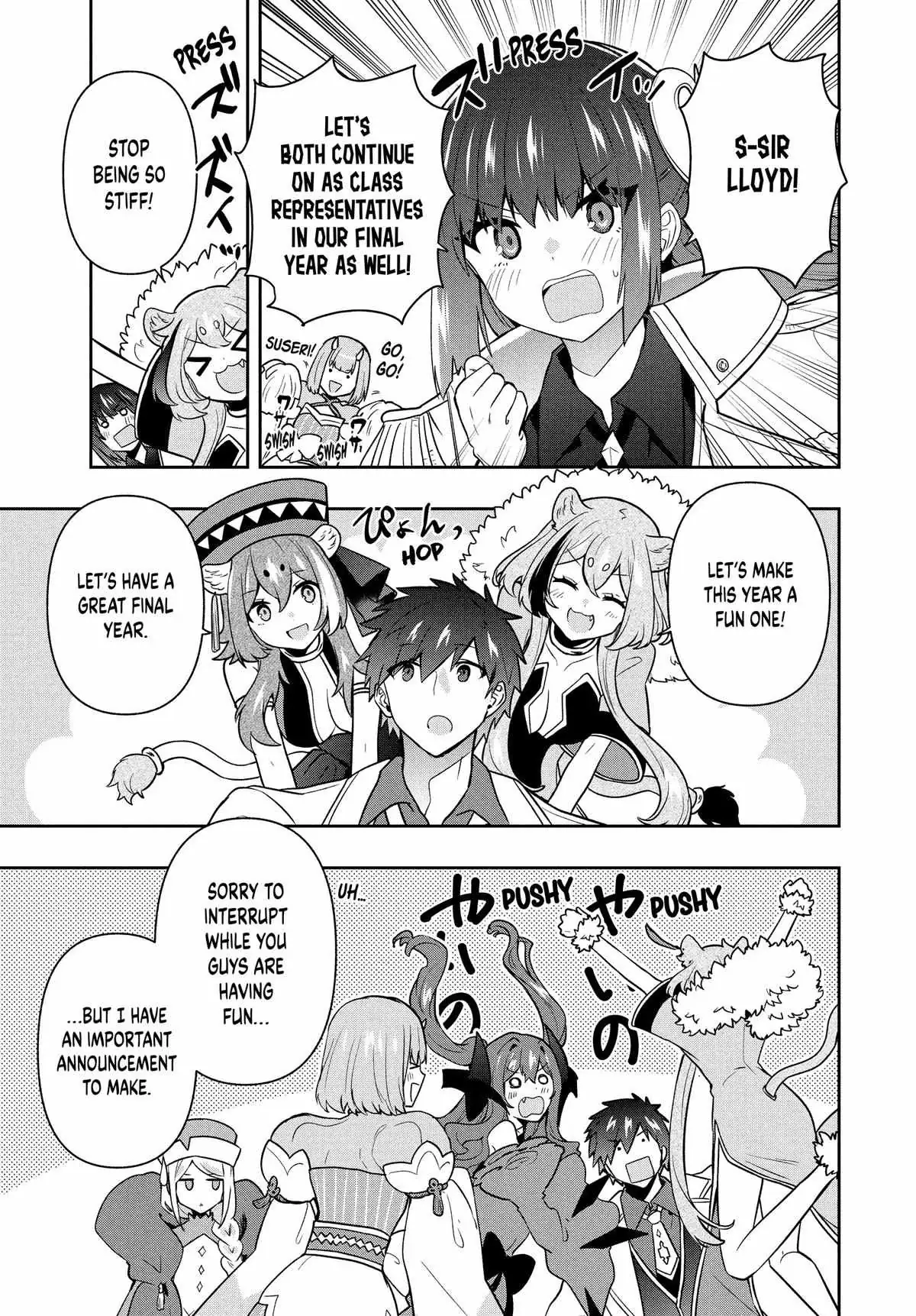 Roku-Hime Wa Kami Goei Ni Koi Wo Suru: Saikyou No Shugo Kishi, Tenseishite Mahou Gakuen Ni Iku Chapter 93 page 13 - 