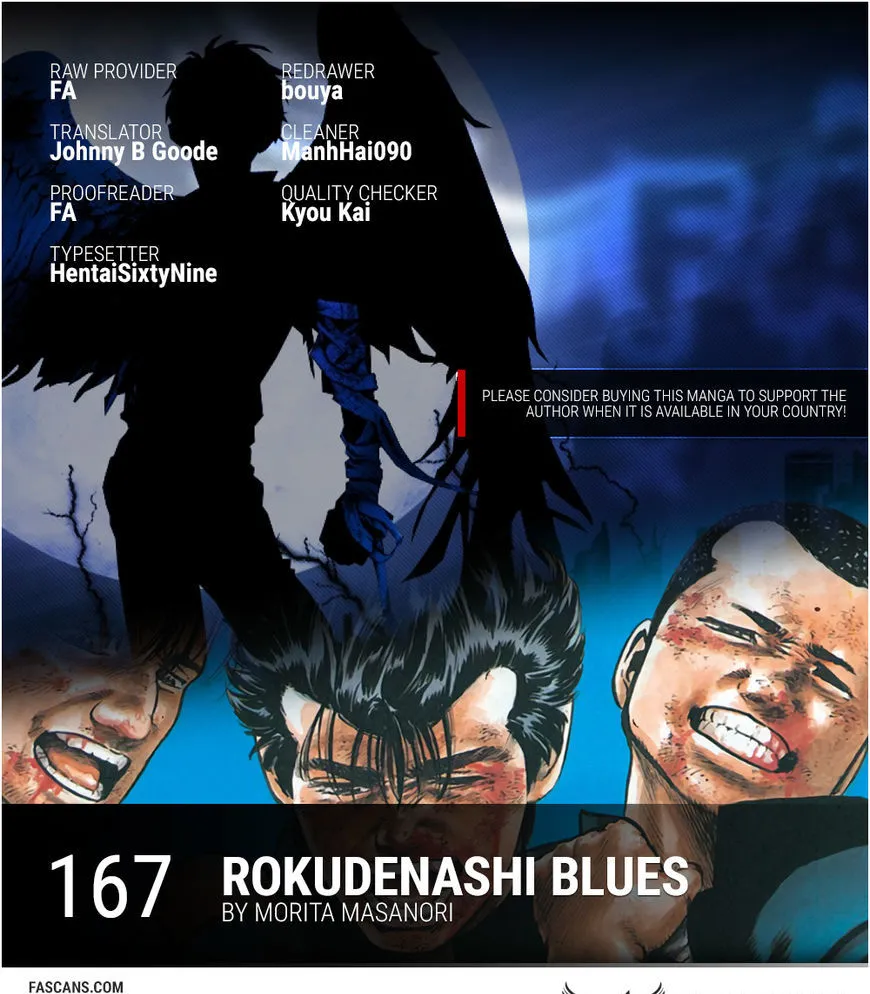 Rokudenashi Blues Chapter 167 page 1 - 