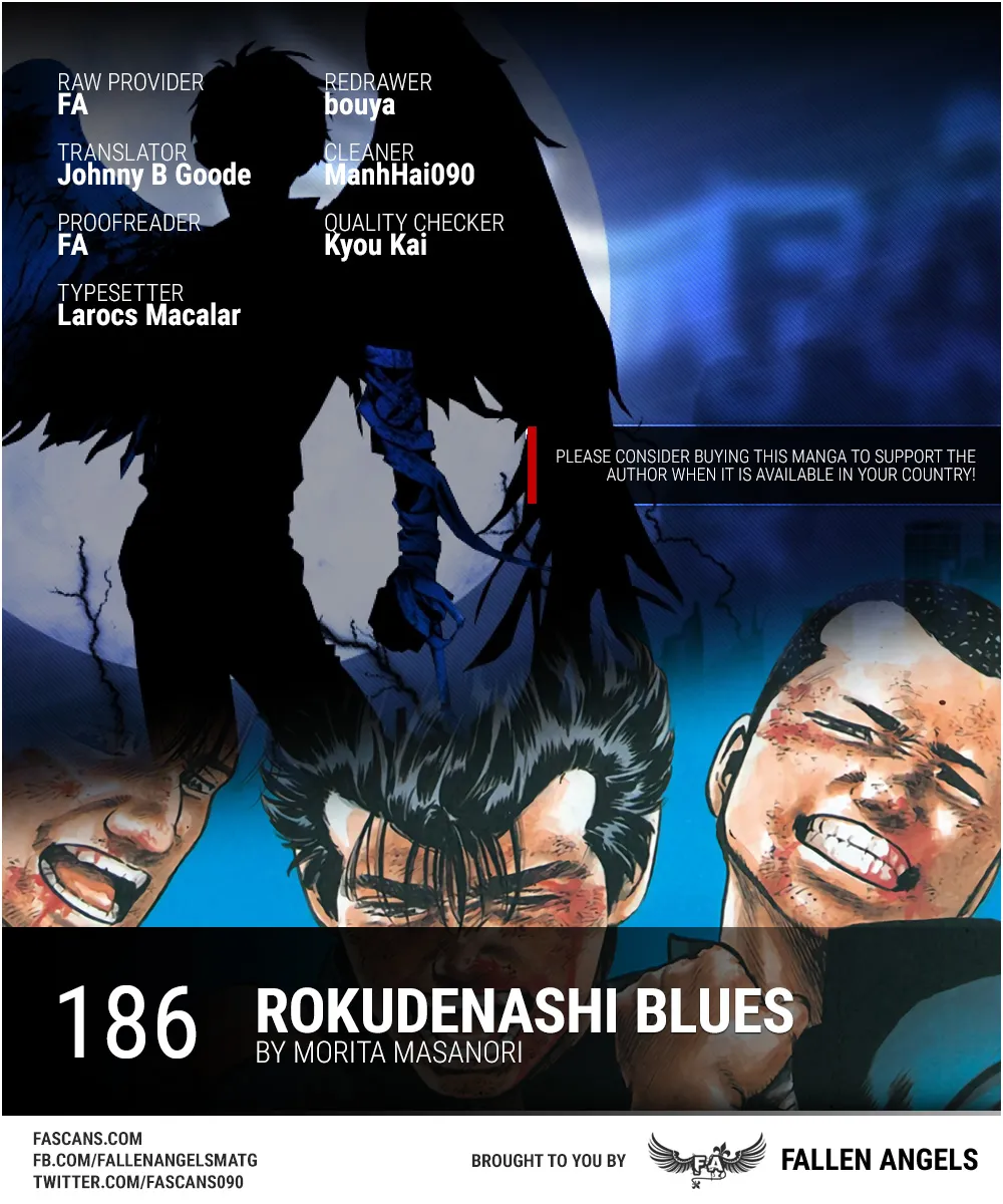 Rokudenashi Blues Chapter 186 page 1 - 