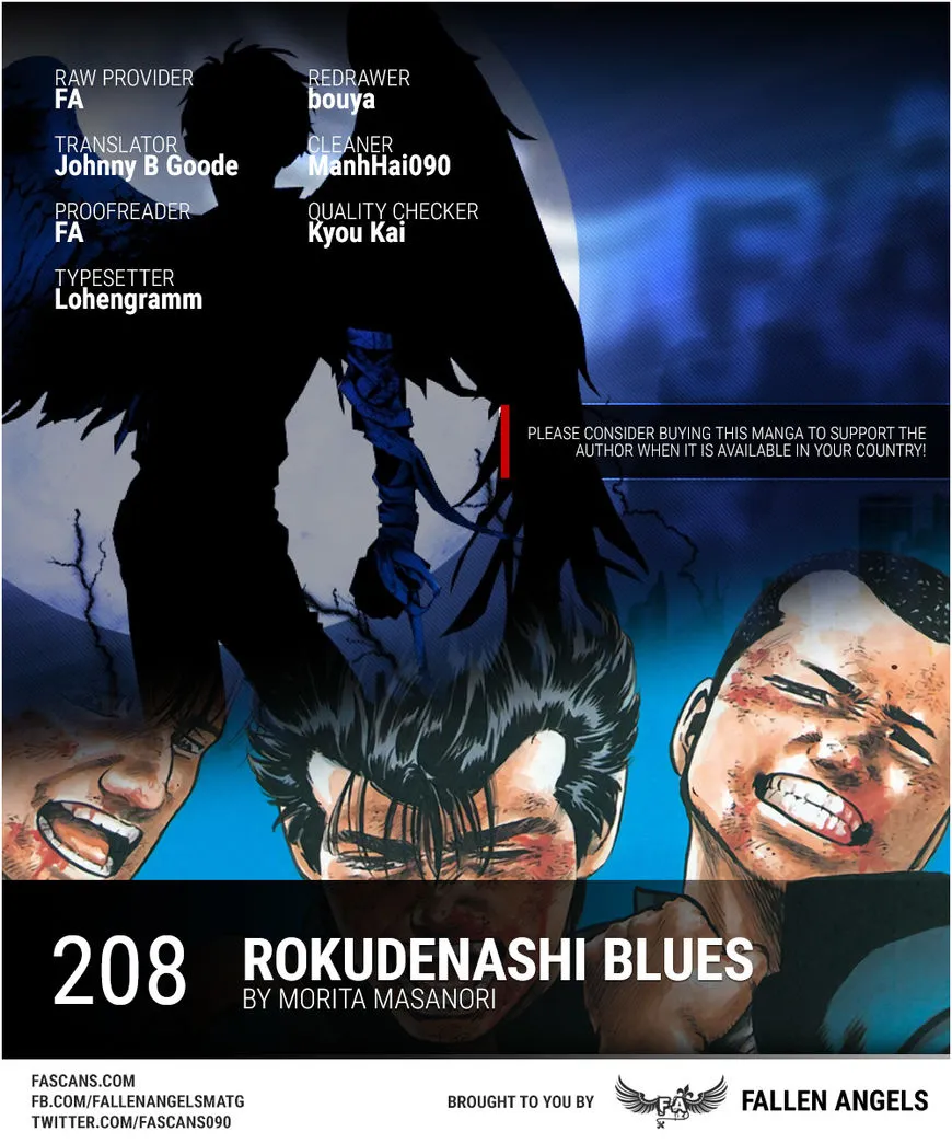 Rokudenashi Blues Chapter 208 page 1 - 