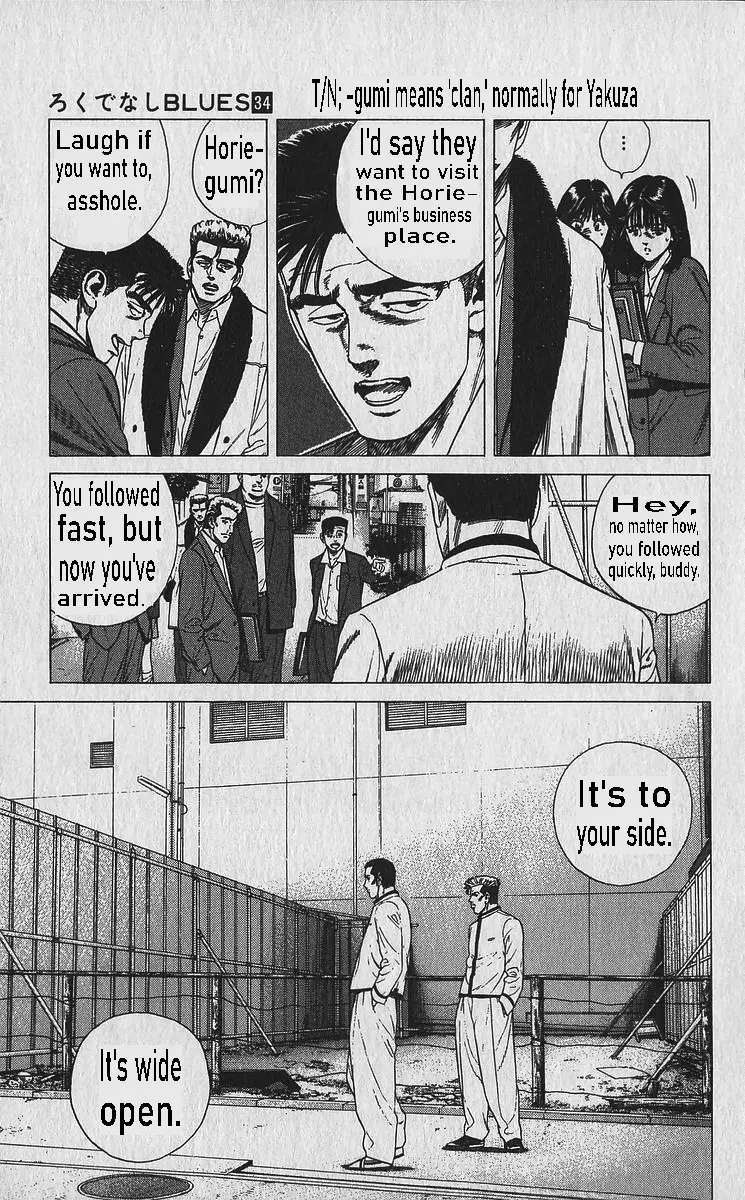 Rokudenashi Blues Chapter 335 page 14 - 