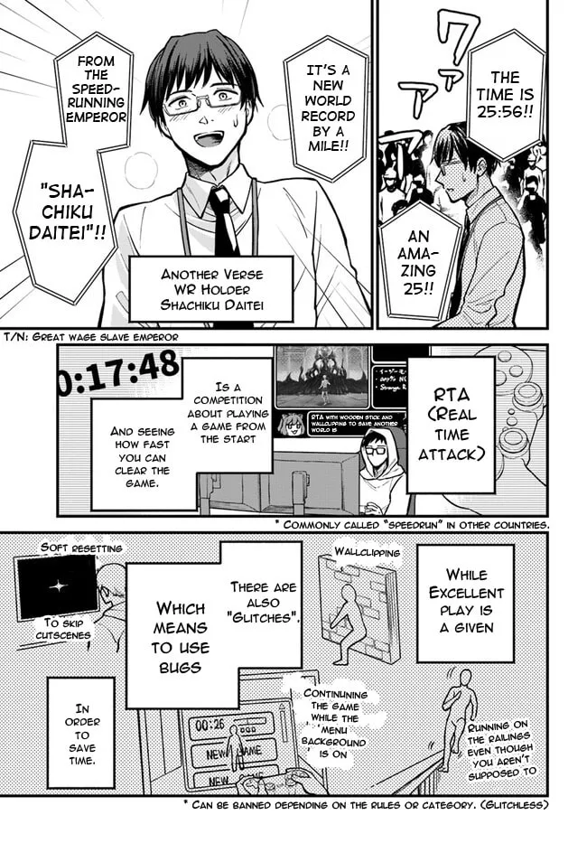 RTA Sousha wa Game Sekai kara Kaerarenai Chapter 1 page 4 - 