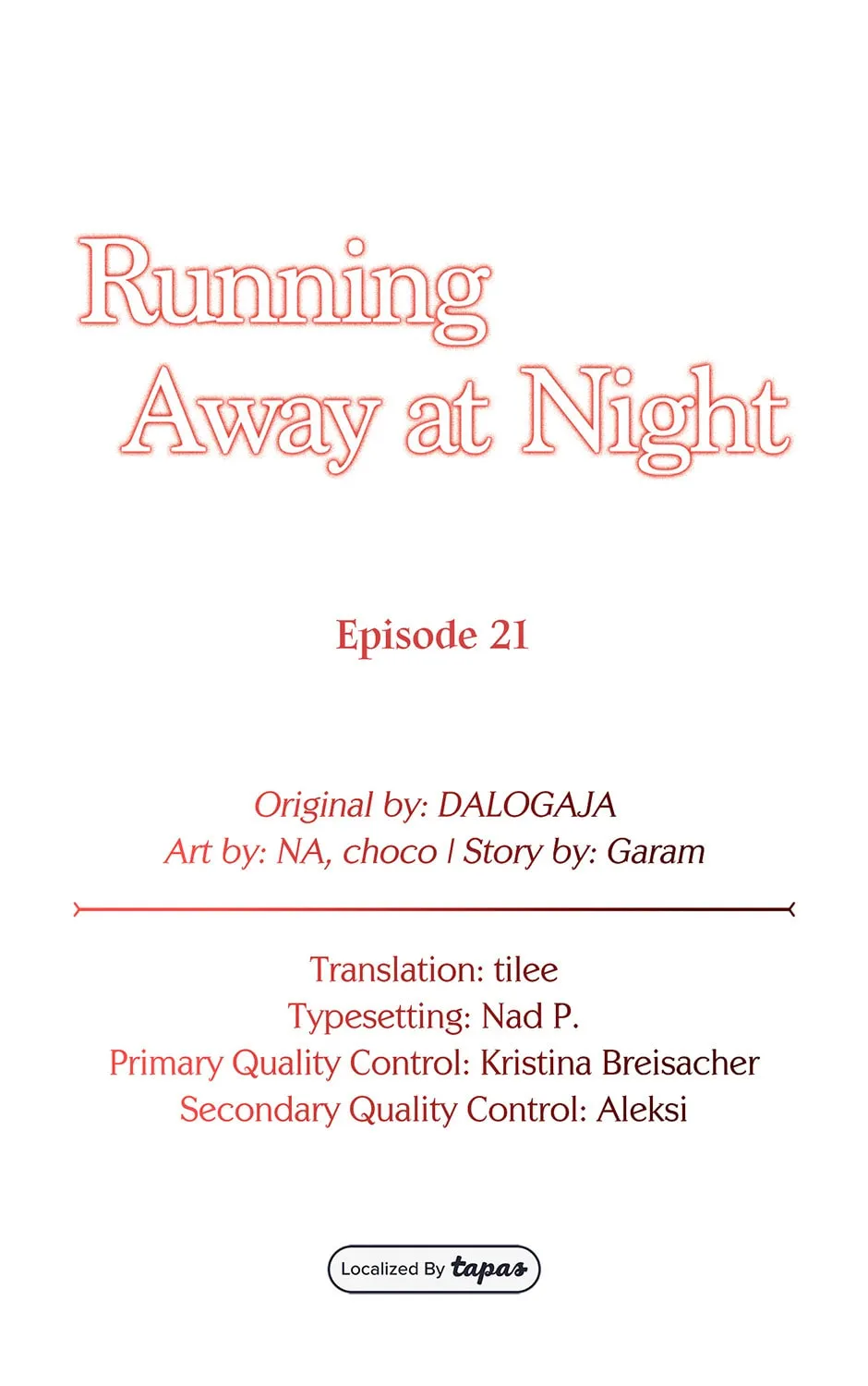 Running Away at Night Chapter 21 page 37 - 