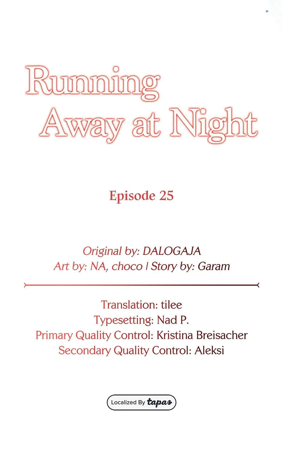 Running Away at Night Chapter 25 page 59 - 