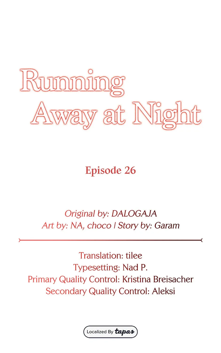 Running Away at Night Chapter 26 page 27 - 