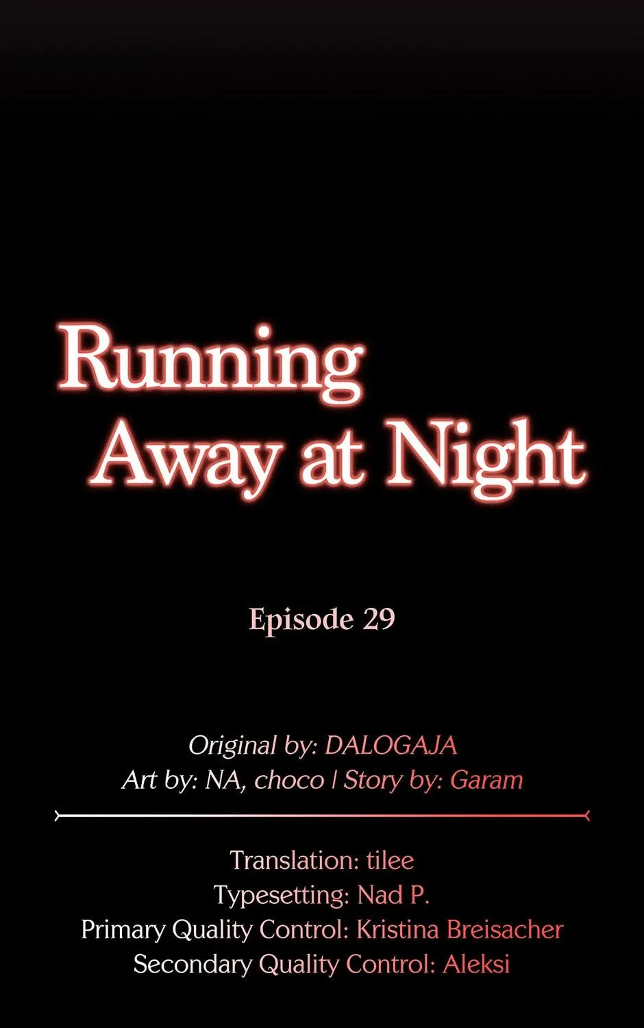 Running Away at Night Chapter 29 page 19 - 
