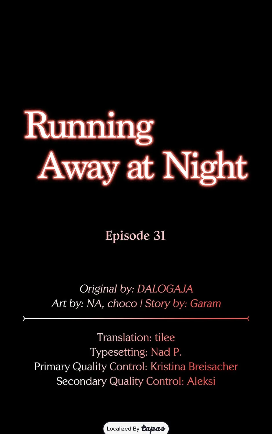 Running Away at Night Chapter 31 page 21 - 
