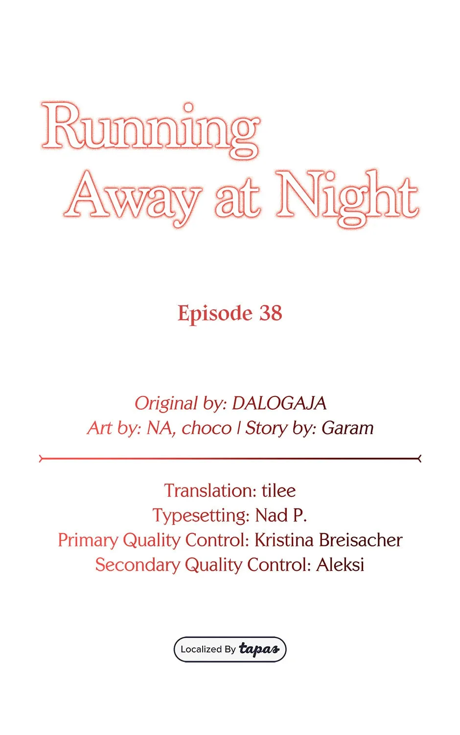 Running Away at Night Chapter 38 page 45 - 