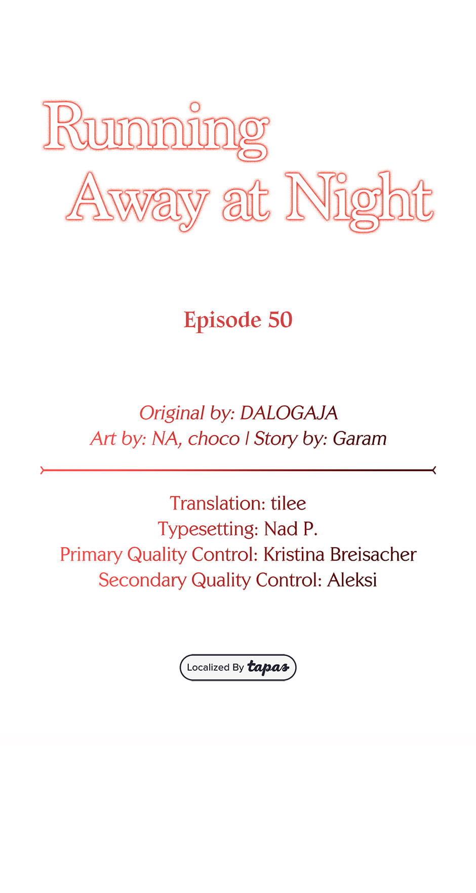 Running Away at Night Chapter 50 page 1 - 