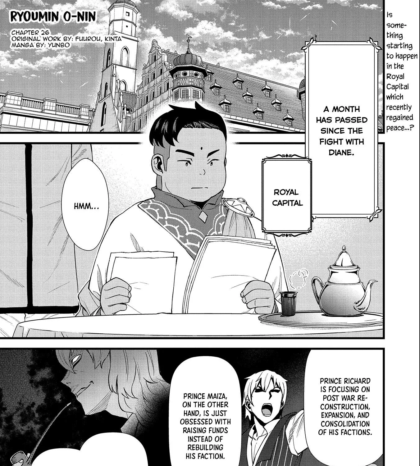 Ryoumin 0-nin Start no Henkyou Ryoushusama Chapter 26 page 1 - 