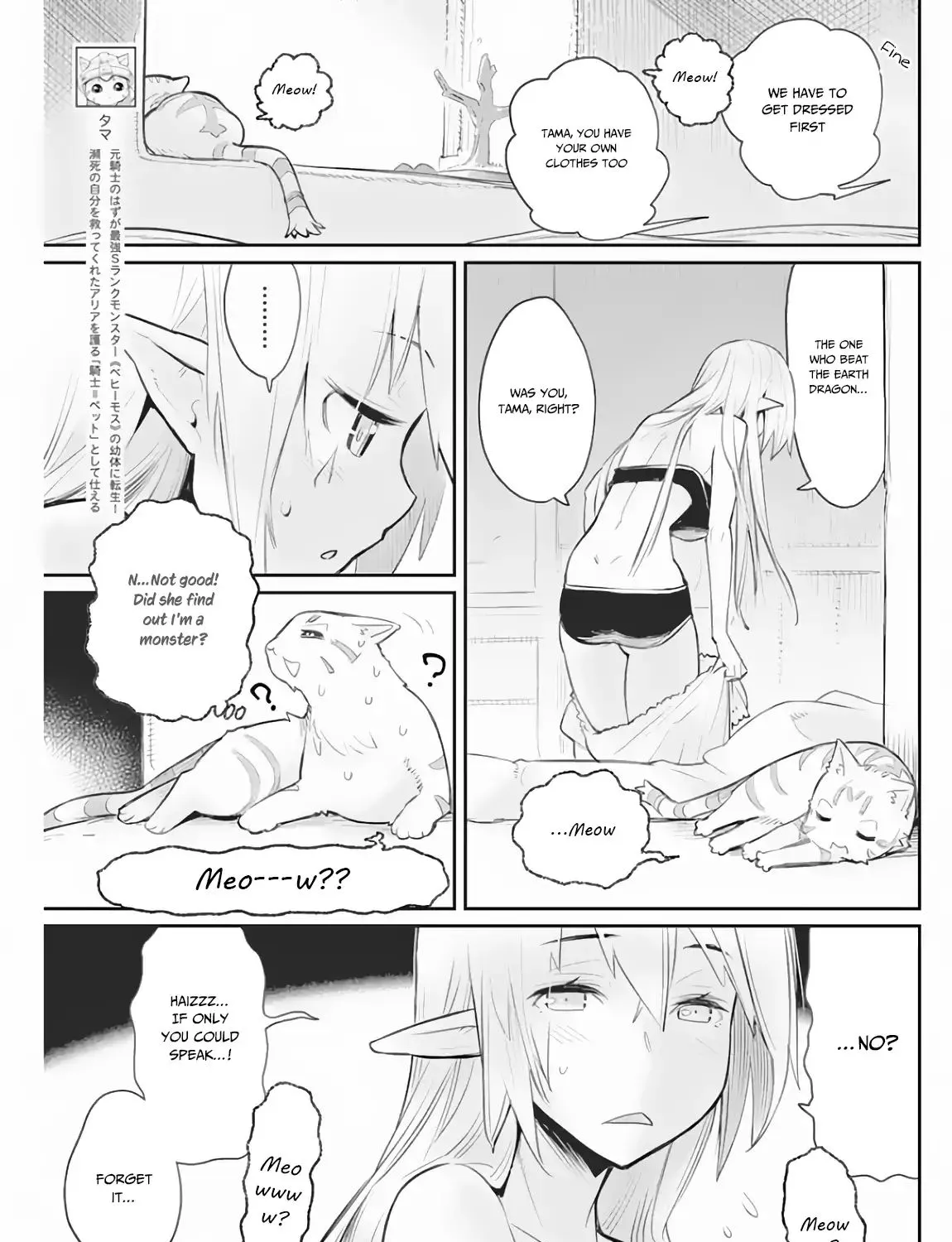 S-Rank Monster no Behemoth Dakedo, Neko to Machigawarete Erufu Musume no Kishi (Pet) Toshite Kurashitemasu Chapter 18 page 6 - 