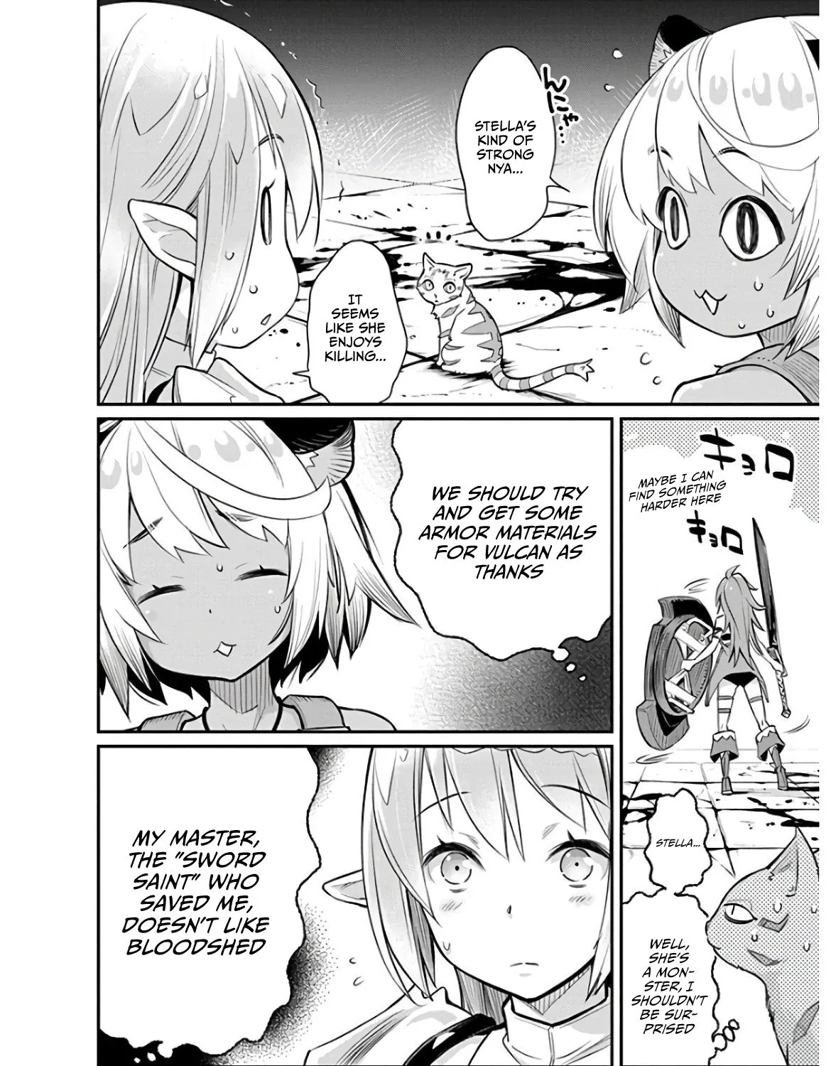 S-Rank Monster no Behemoth Dakedo, Neko to Machigawarete Erufu Musume no Kishi (Pet) Toshite Kurashitemasu Chapter 24 page 3 - 