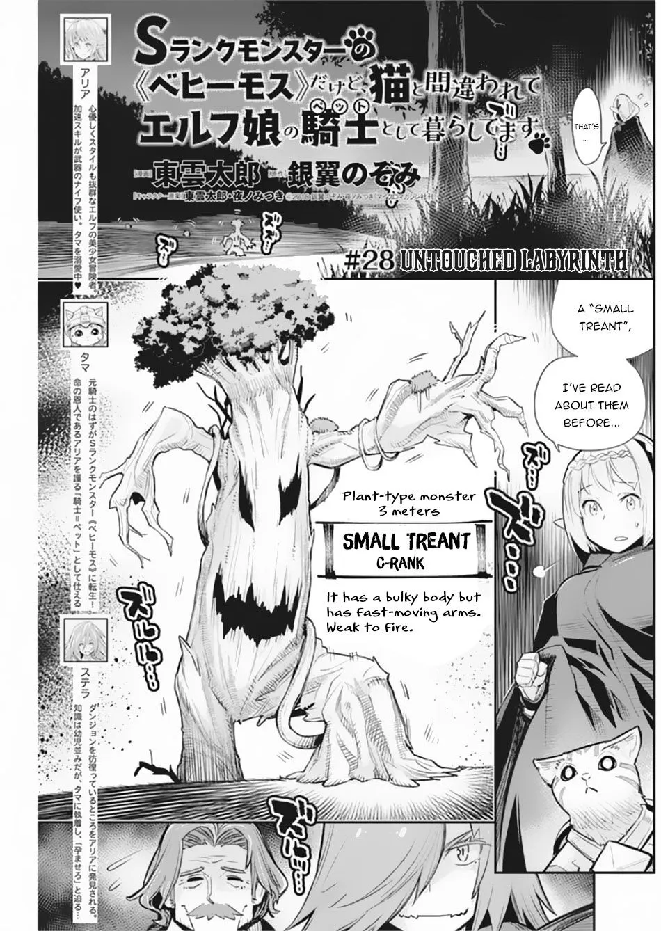 S-Rank Monster no Behemoth Dakedo, Neko to Machigawarete Erufu Musume no Kishi (Pet) Toshite Kurashitemasu Chapter 28 page 2 - 