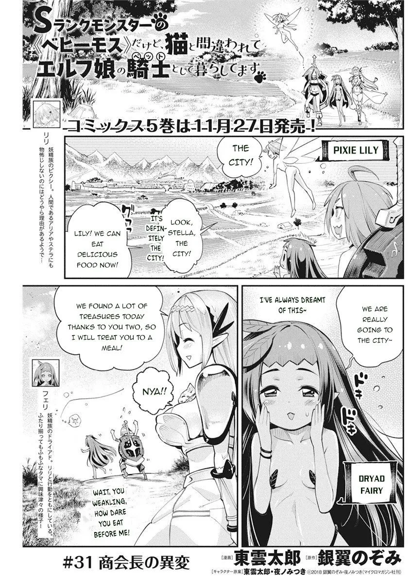 S-Rank Monster no Behemoth Dakedo, Neko to Machigawarete Erufu Musume no Kishi (Pet) Toshite Kurashitemasu Chapter 31 page 2 - 