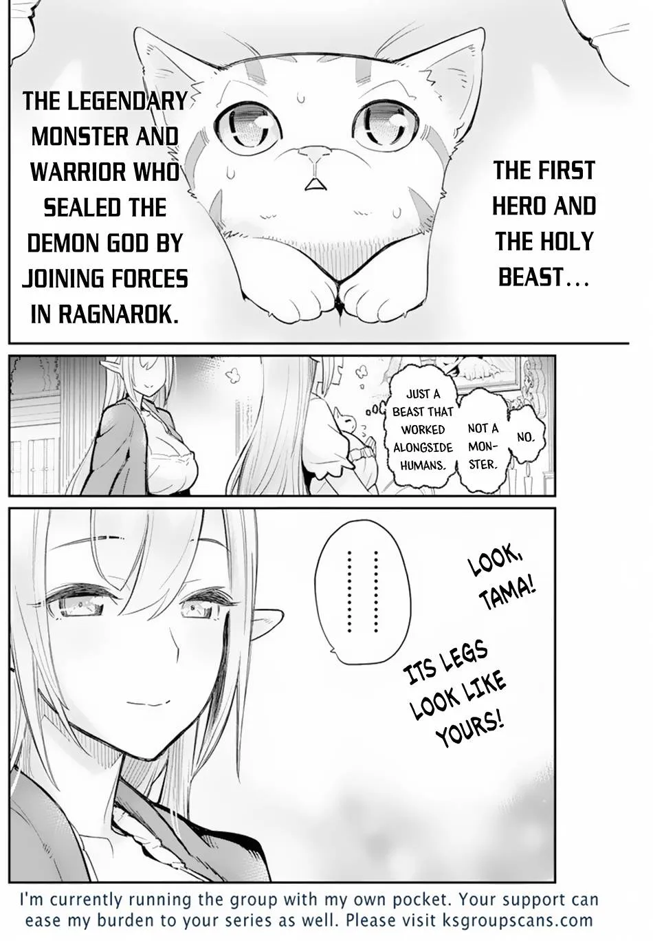 S-Rank Monster no Behemoth Dakedo, Neko to Machigawarete Erufu Musume no Kishi (Pet) Toshite Kurashitemasu Chapter 47 page 24 - 