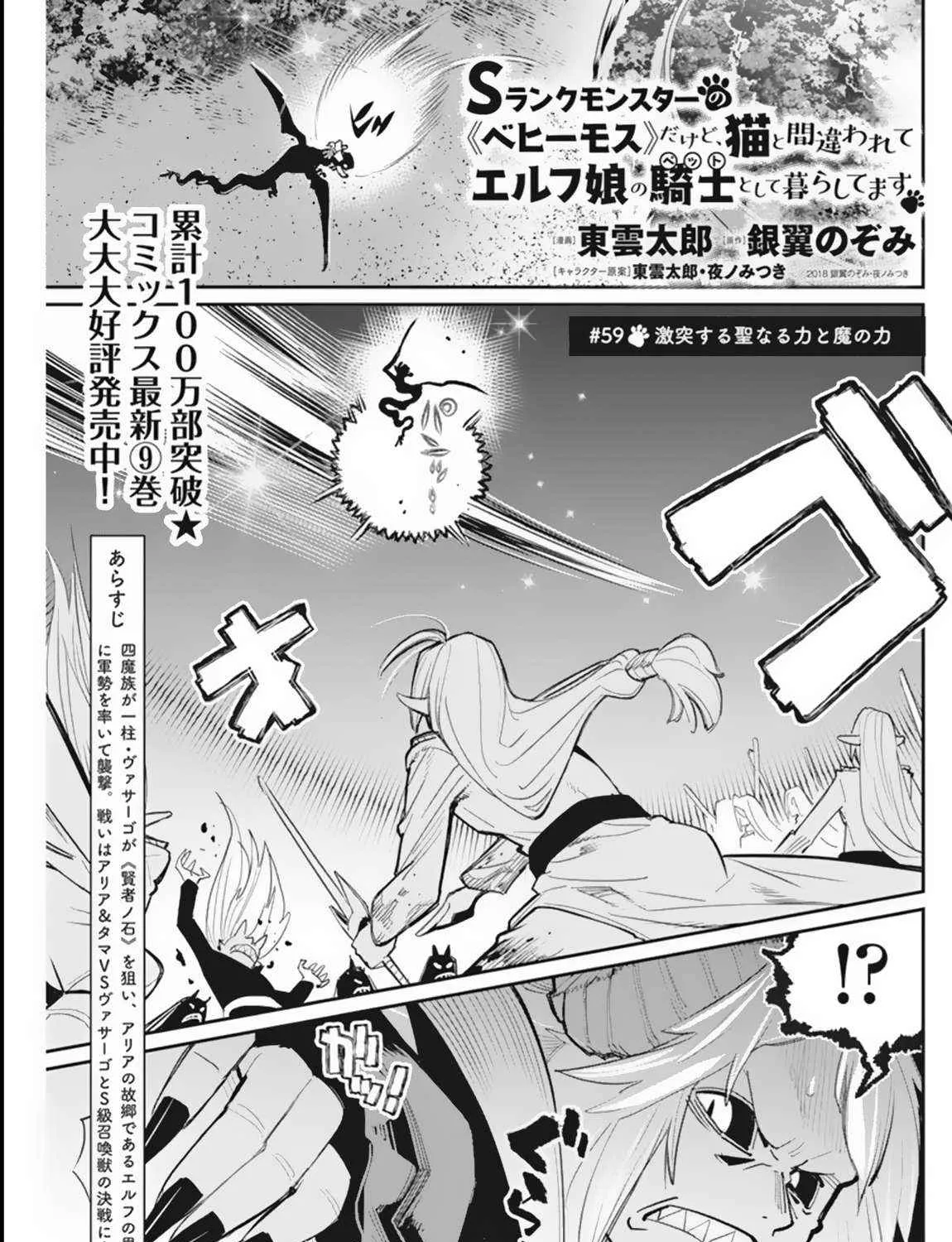 S-Rank Monster no Behemoth Dakedo, Neko to Machigawarete Erufu Musume no Kishi (Pet) Toshite Kurashitemasu Chapter 59 page 2 - 