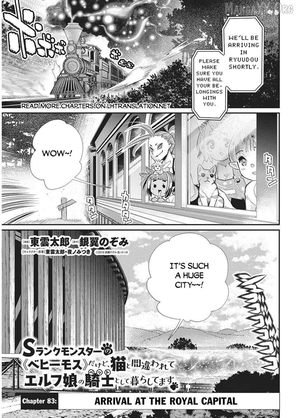 S-Rank Monster no Behemoth Dakedo, Neko to Machigawarete Erufu Musume no Kishi (Pet) Toshite Kurashitemasu Chapter 83 page 2 - 