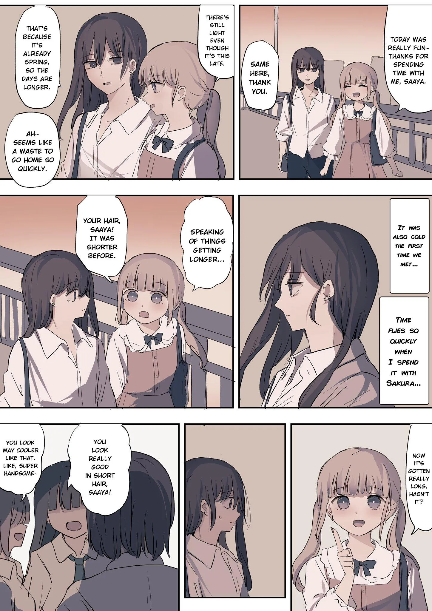 Saaya and Sakura Chapter 10 page 1 - 