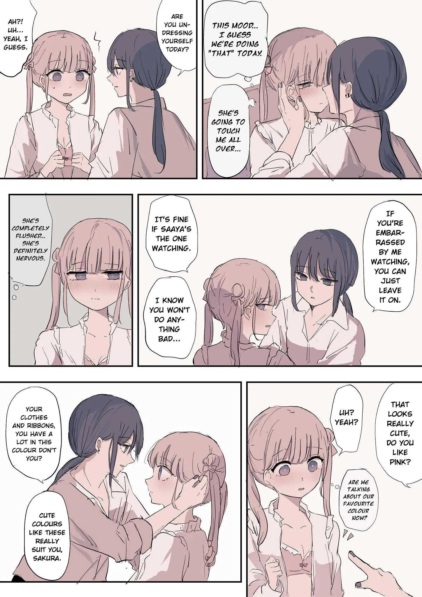Saaya and Sakura Chapter 4 page 1 - 