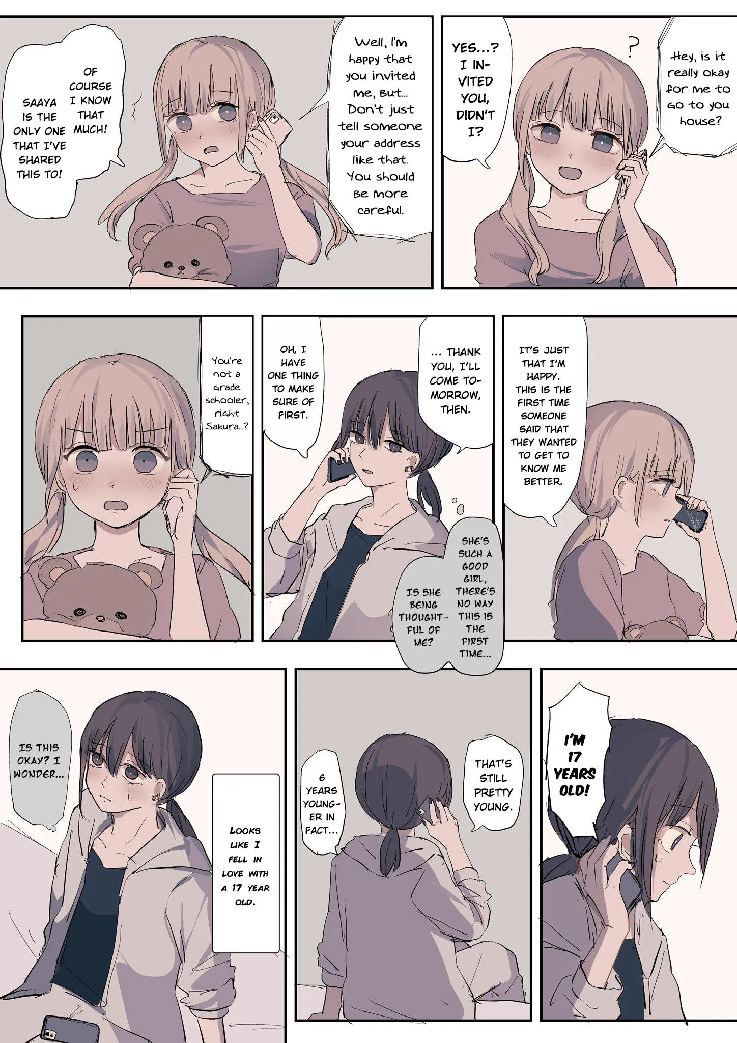 Saaya and Sakura Chapter 8 page 4 - 