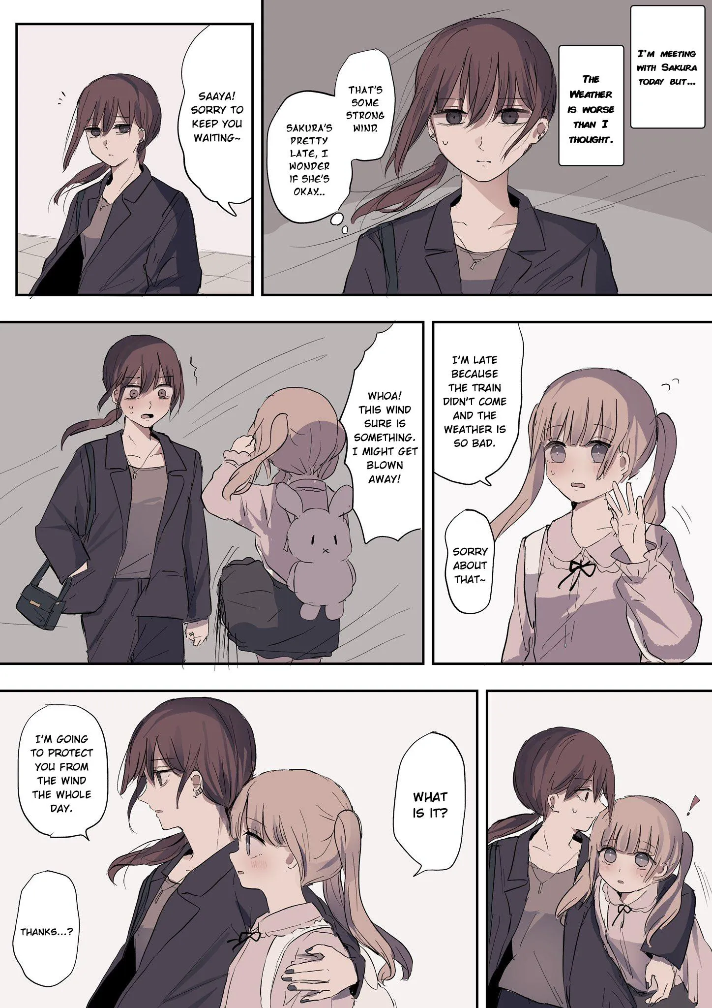 Saaya and Sakura Chapter 9 page 1 - 