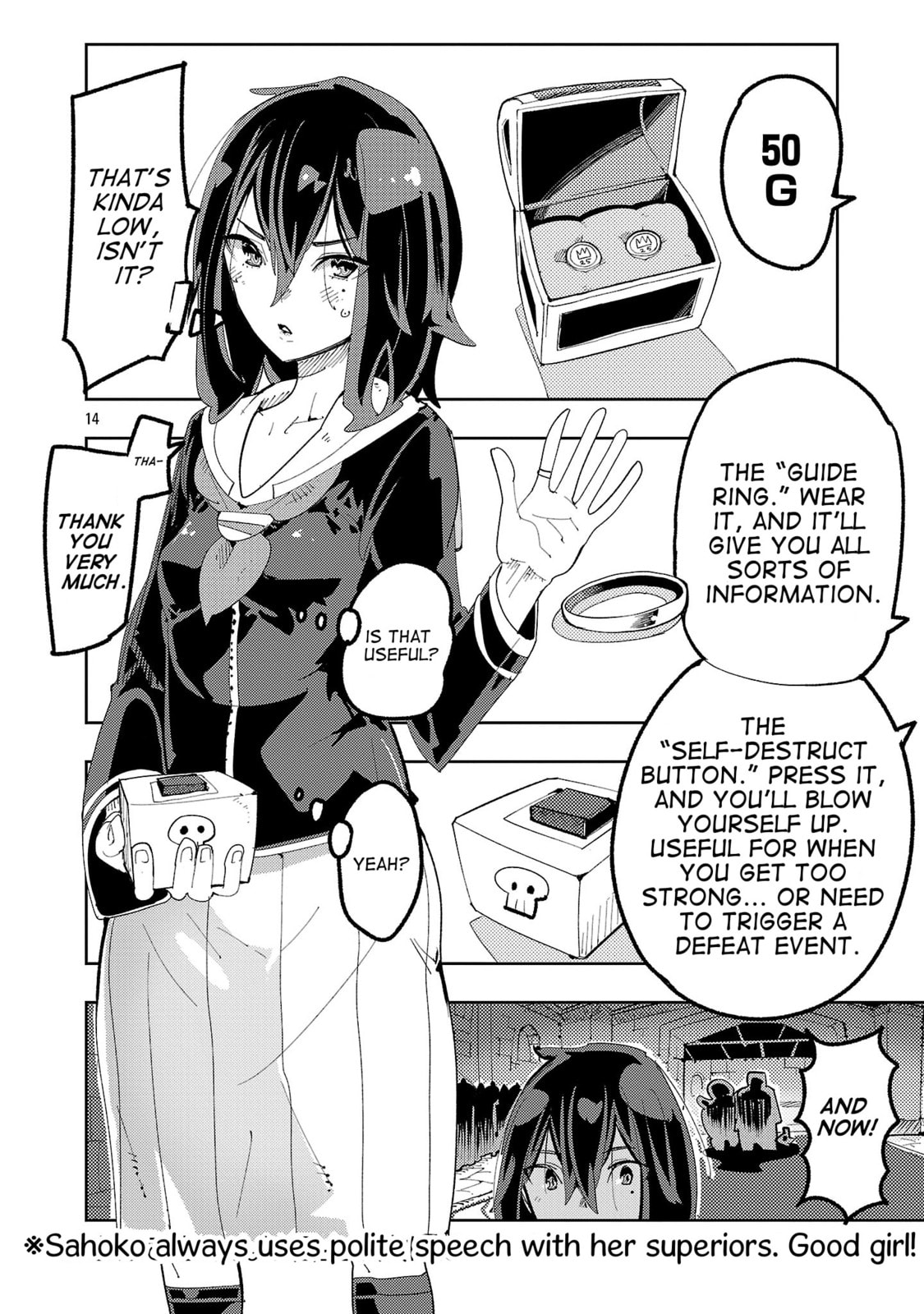 Sahoko Quest: Inkya Joshi, Shinshi Muke Doujin RPG Sekai de Yuusha ni Naru Chapter 1 page 12 - 