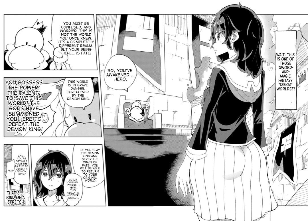Sahoko Quest: Inkya Joshi, Shinshi Muke Doujin RPG Sekai de Yuusha ni Naru Chapter 1 page 5 - 