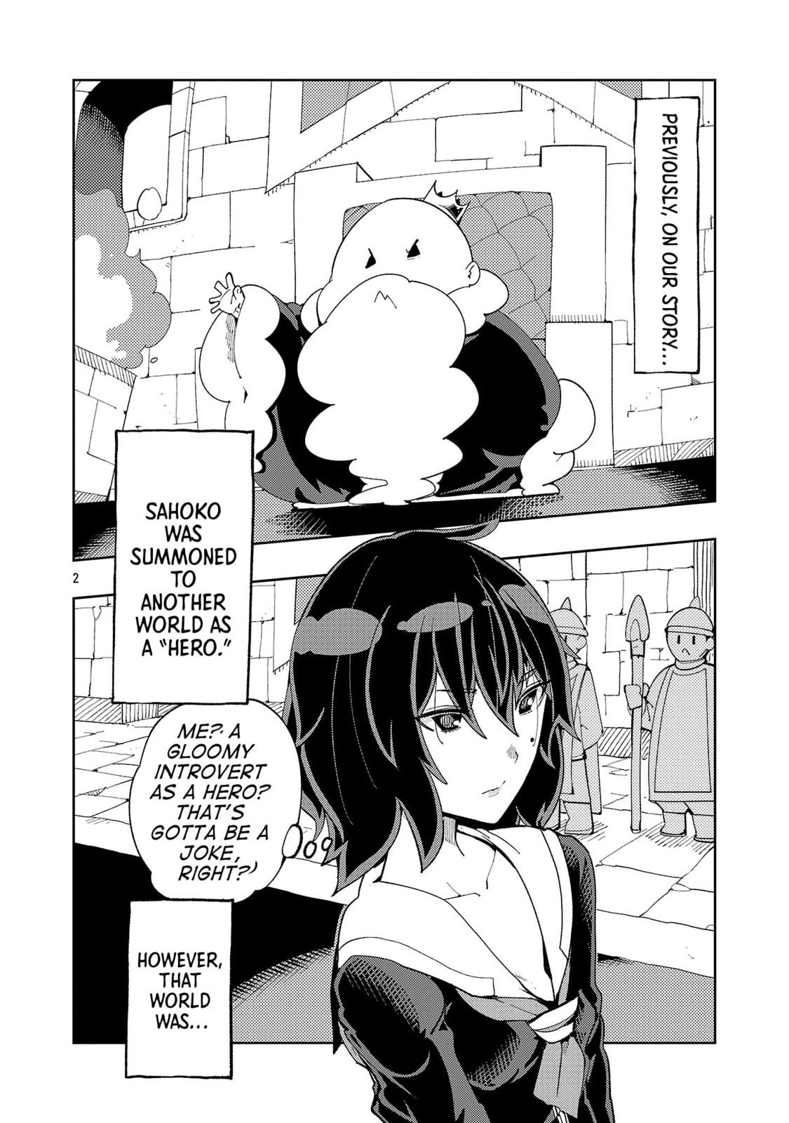 Sahoko Quest: Inkya Joshi, Shinshi Muke Doujin RPG Sekai de Yuusha ni Naru Chapter 2 page 2 - 