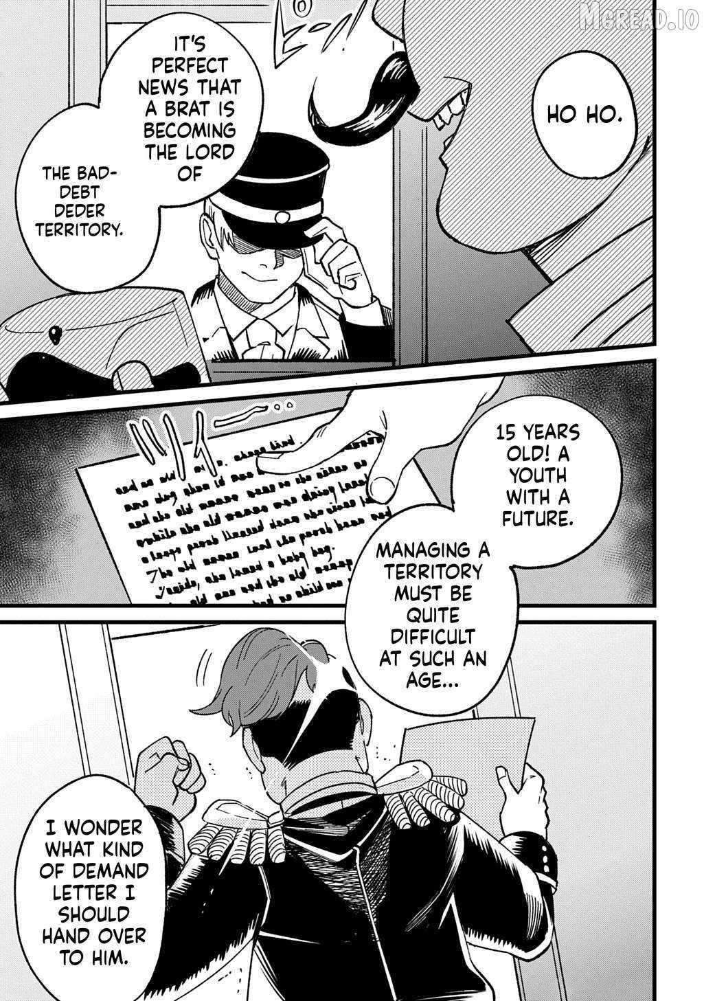 Saihokuryou no Kaibutsu: Shakkin Jigoku kara Hajimaru Fukoku Kyouhei Chapter 1 page 55 - 